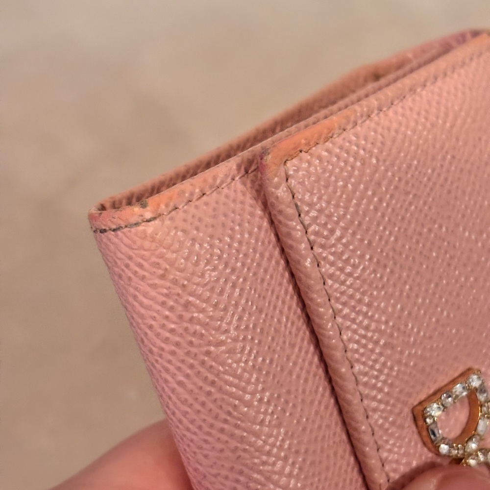 Dolce & Gabbana Dauphine Crystal Embelled Trifold Compact Wallet - Picture 12 of 13